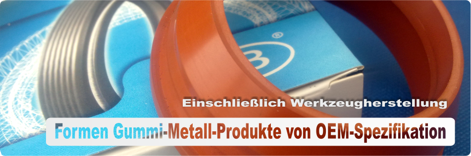 Geformte Gummi-Metall-Produkte von OEM-Spezifikation