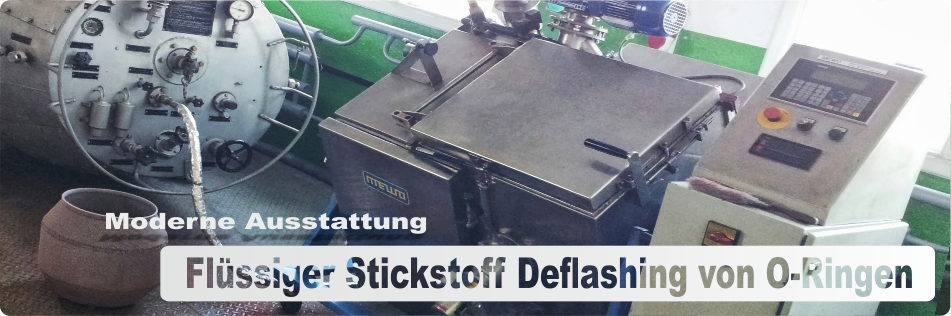 Flüssiger Stickstoff Deflashing von O-Ringen