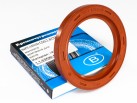 Rotary Shaft Seal A 65x90x10 FPM (2.1-65x90-5 GOST 8752-79), colour red