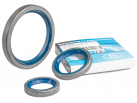 A set of oil seals for the crankshaft, camshaft of the MeMZ engine - 3 pcs