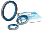 A set of oil seals for the crankshaft, camshaft of the MeMZ engine - 3 pcs